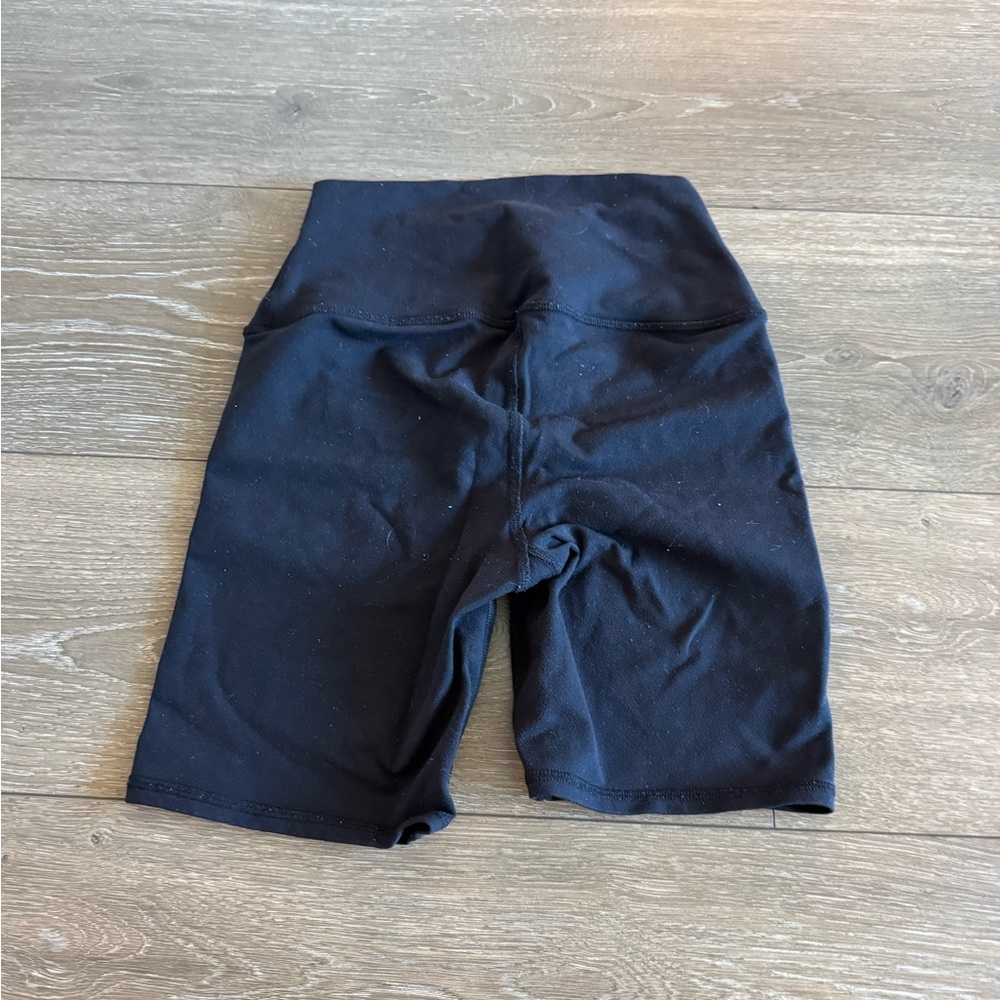 Alo Yoga Black High-Waisted Biker Shorts